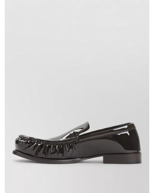 Dries Van Noten Gray Leather Loafers