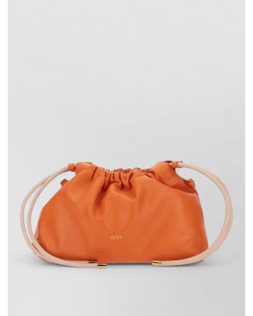 N°21 Orange Eva Crossbody Bag Detachable Strap Handles
