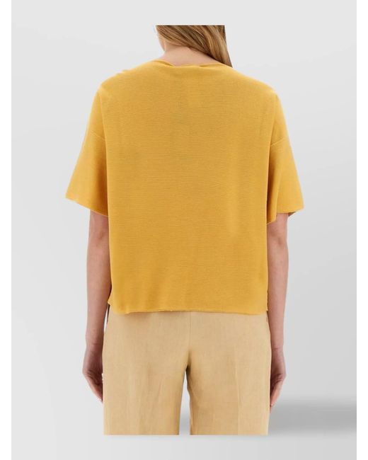 Fabiana Filippi Yellow Knit Top