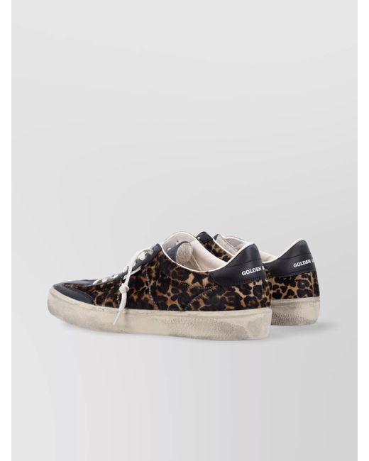 Golden Goose Deluxe Brand Brown Leopard Soul-Star Distressed Sneakers for men