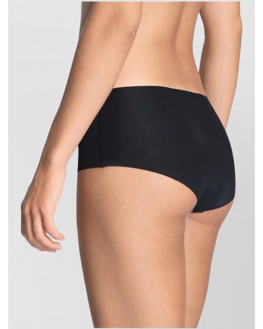 Calida Black High Waist Seamless Full Coverage Brief