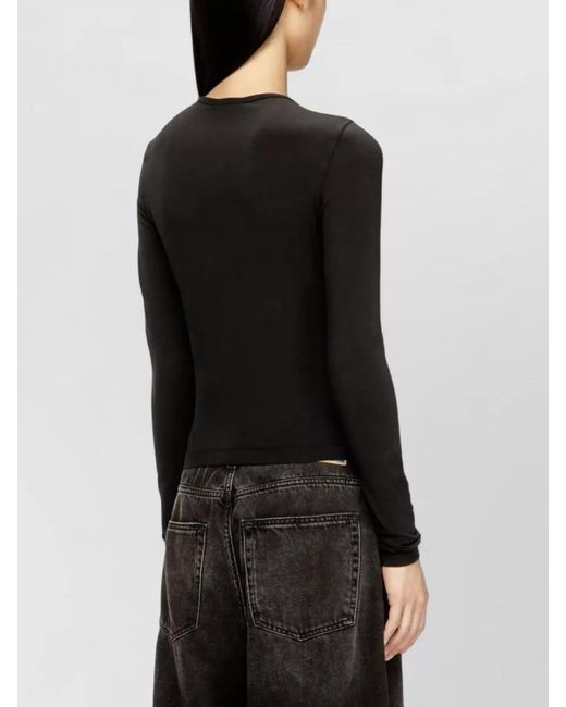 DIESEL Black Long-Sleeve T-Shirt
