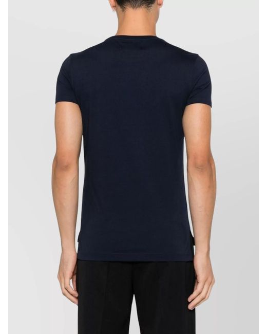 Vivienne Westwood Blue Cotton Graphic Logo-Print T-Shirt for men