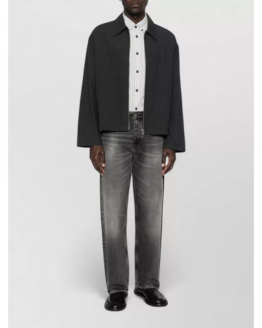 Emporio Armani White Striped Cotton Shirt for men