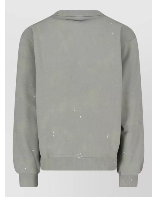 Carhartt Gray Cotton Destroy-Effect Logo-Print Sweatshirt for men