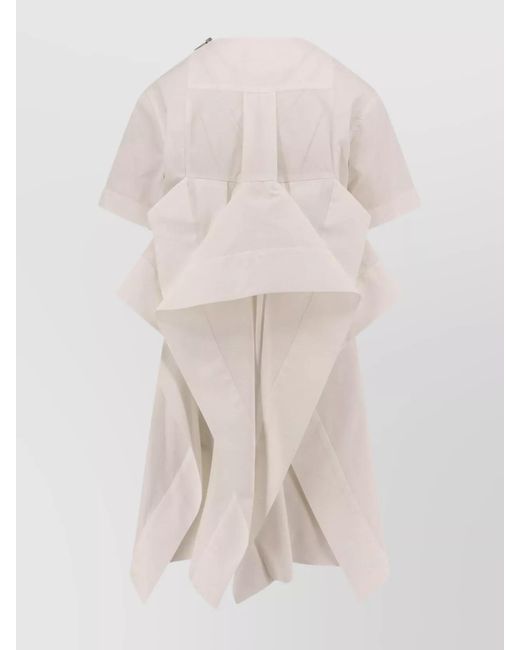 Sacai Pink Draped Mini Dress