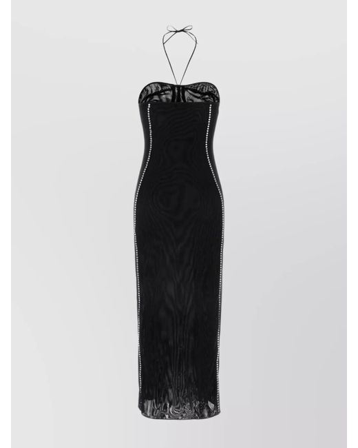 Oseree Multicolor Stretch Tulle Midi Dress