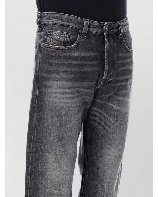 DIESEL Black 2024 Macs Denim Straight Leg Jeans for men
