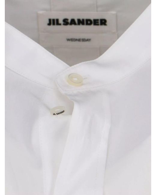 Jil Sander White Cotton Shirt for men