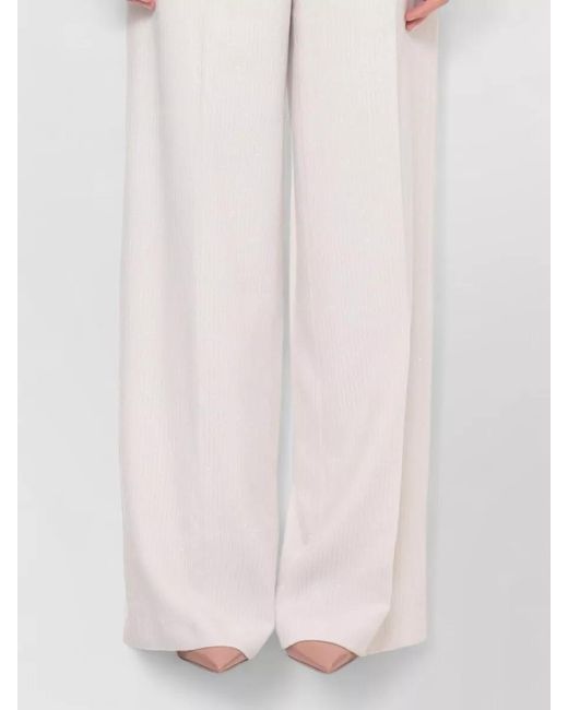 Peserico Natural Tailored Jacket Metallic Detailing Peak Lapel