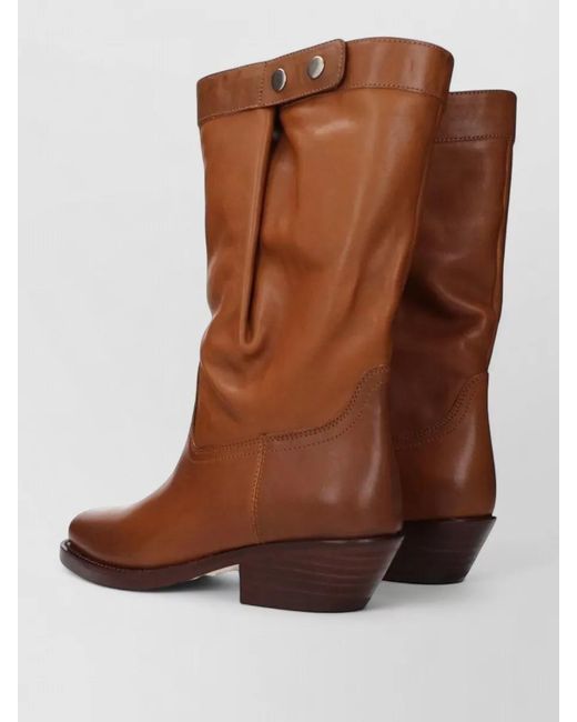 Isabel Marant Brown Leather Ankle Boots