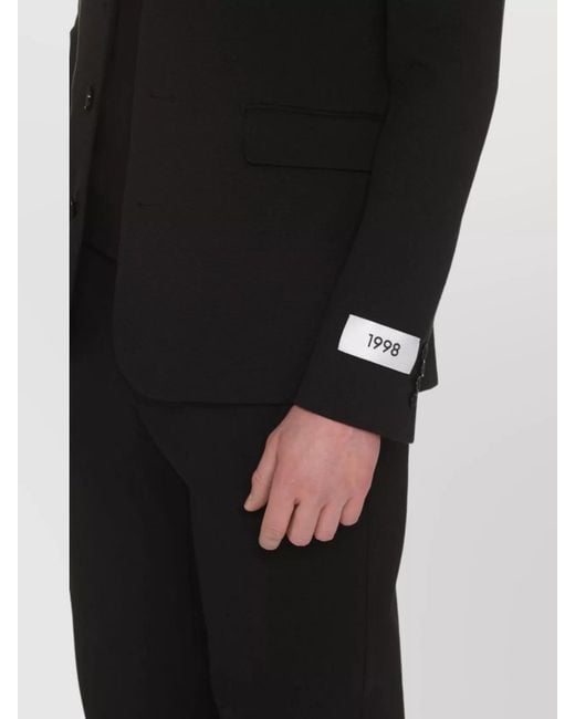 Dolce & Gabbana Black Single-Breasted Blazer for men
