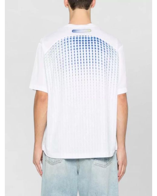 Casablanca White Geometric Print Short-Sleeve T-Shirt for men