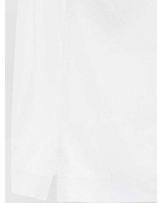 McQueen White Logo Print Crew Neck Short Sleeve T Shirt for men