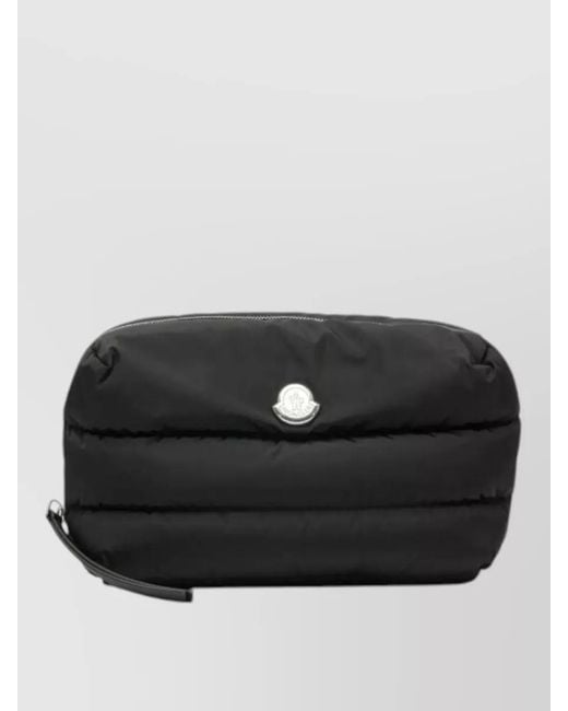 Moncler Black Caradoc Quilted Beauty Wrist Strap Case