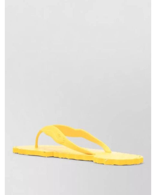Zimmermann Yellow Thong Strap Sandals Open Toe Design
