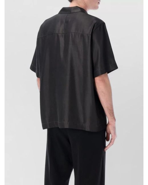 BERNER KUHL Black Wander Short Sleeve Shirt Relaxed Fit for men