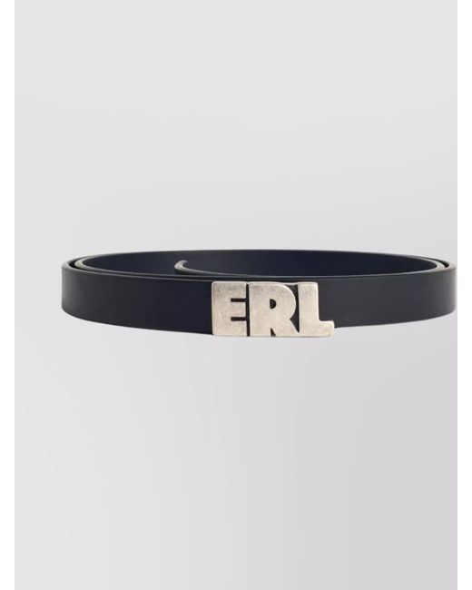 ERL Blue Adjustable Leather Belt For Versatile Styling for men