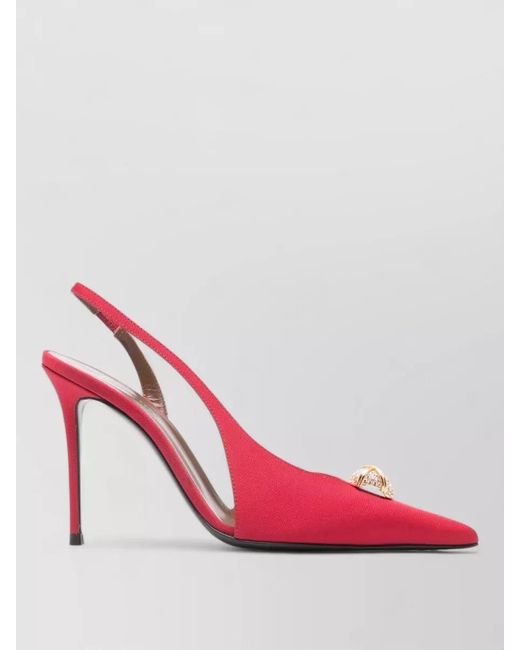 Giuseppe Zanotti Pink Embellished Slingback Pumps