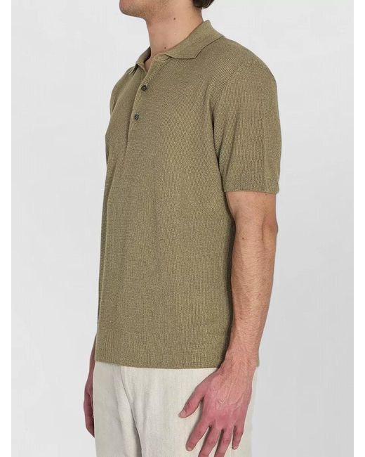 Barena Multicolor Linen Polo Shirt for men