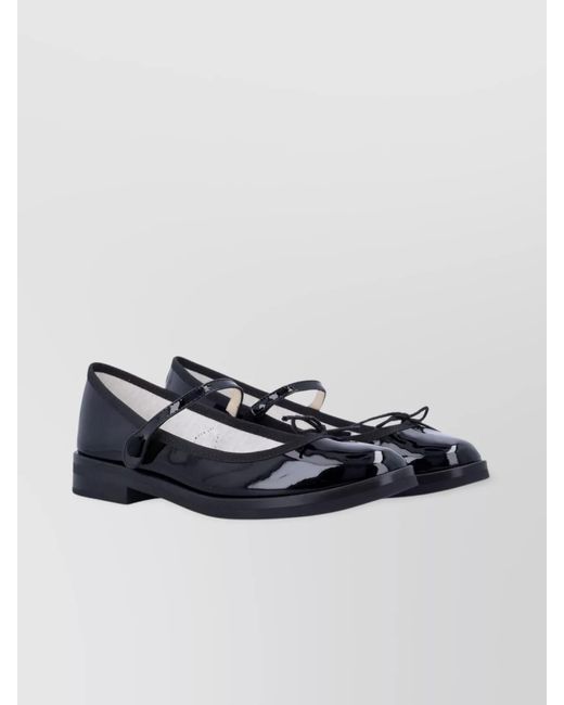 Repetto Blue Leather Ballerina Shoes