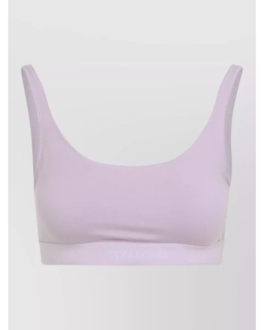 Tom Ford Purple Modal Cropped Bralette