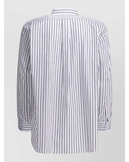 Comme des Garçons White Striped Shirt for men