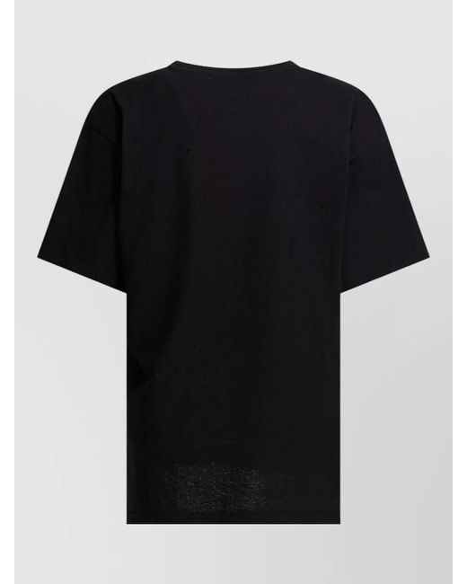 Valentino Black Cotton Printed T-Shirt