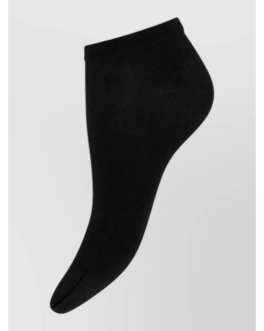 Wolford Black Sneaker Cotton No Show Daily Socks