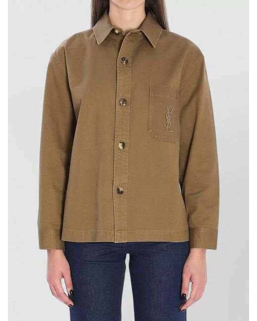 Saint Laurent Natural Cassandre Shirt