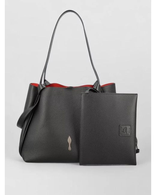Christian Louboutin Black Bettina Small Grained Leather Shoulder Bag