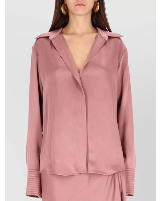 Dries Van Noten Pink Celinta Blouse