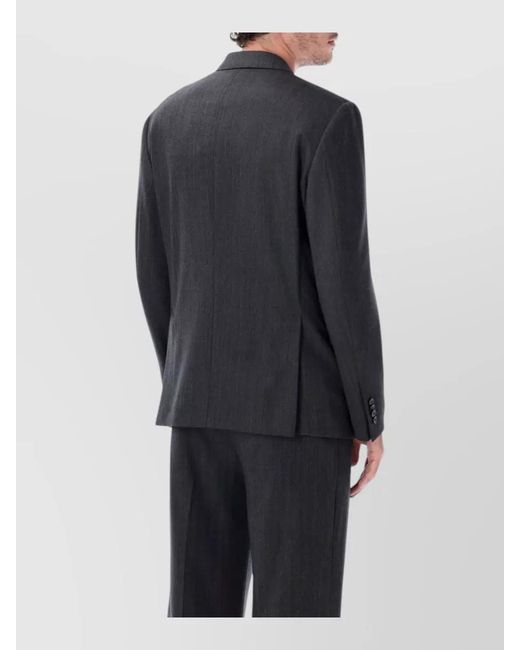 Lardini Blue Double Breasted Tailored Blazer Notched Lapel for men