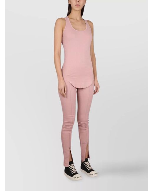 Rick Owens Pink Denim Skinny Trousers