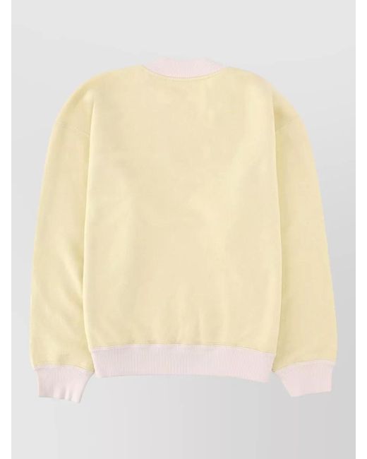 Isabel Marant Natural Mathias Knit Sweater Ribbed Neckline Cuffs Hem for men