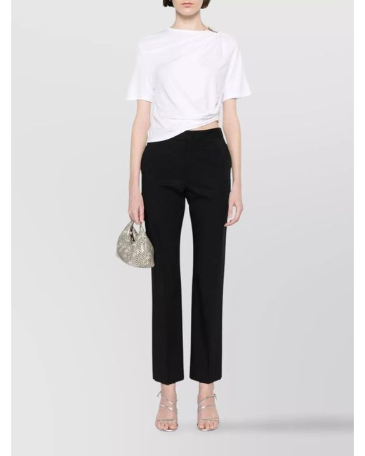 Twinset Black Straight-Leg Trousers