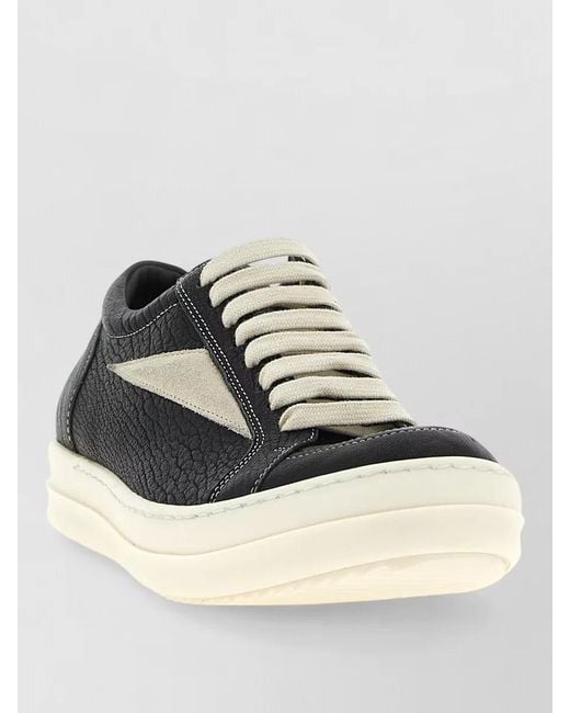 Rick Owens Multicolor Vintage Lace Up Sneakers Shark Sole