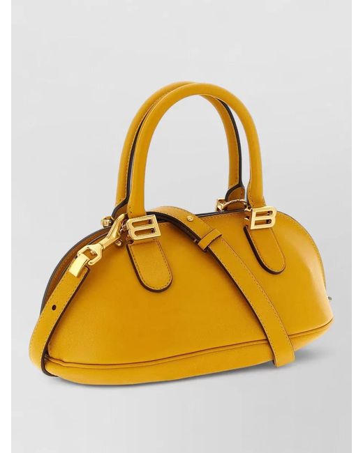 Balenciaga Yellow Bolero Mini Shoulder Bag Calf Leather