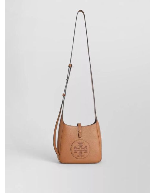 Tory Burch White Miller Swing Medium Leather Crossbody Bag