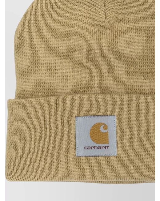 Carhartt Natural Short Watch Knit Hat Folded Cuff for men