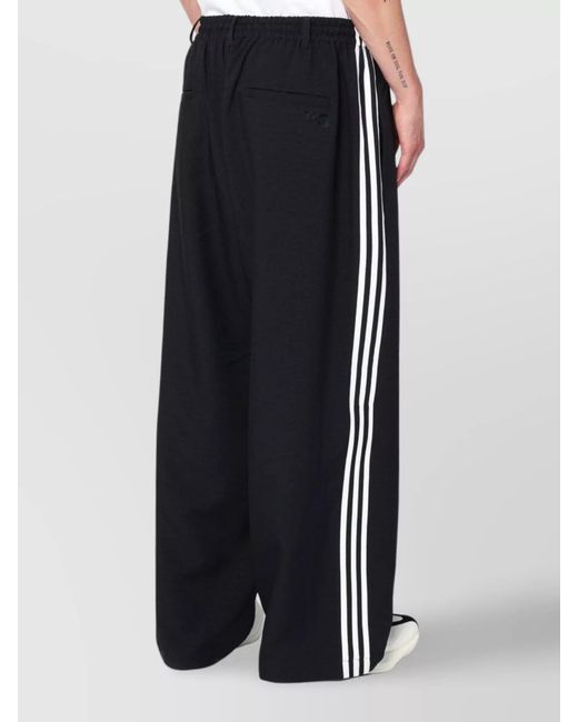 Y-3 Blue Straight-Leg Trousers for men