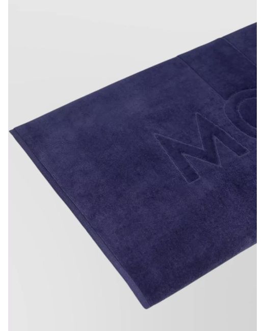 Moncler Blue Beach Scarf Rectangular Shape Soft Texture for men