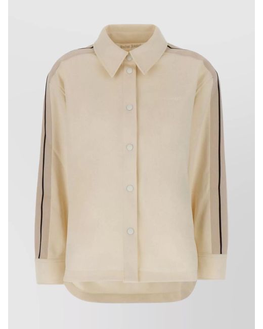 Palm Angels Natural Oversized Shirt