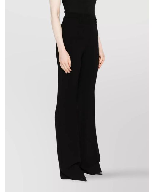 Max Mara Black High-Rise Flared Trousers