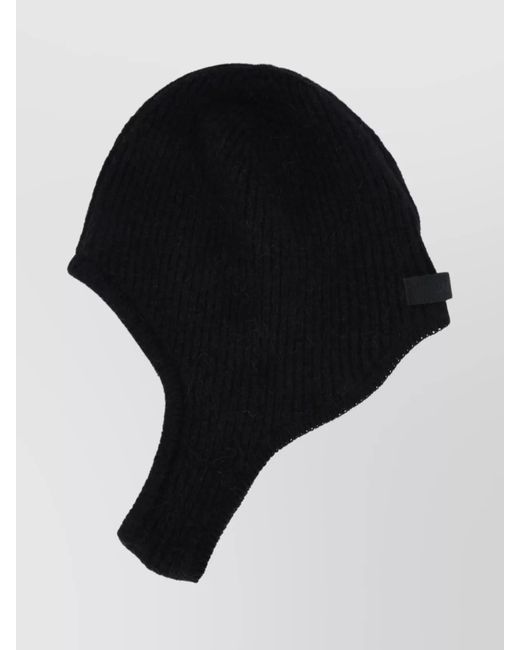 Jacquemus Black Ribbed-Knit Neck Cover