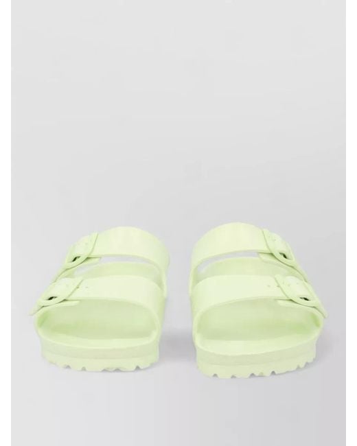 Birkenstock Yellow Double Strap Slides Open Toe Sandal