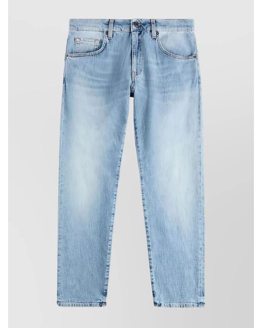 Fay Blue Straight-Leg Trousers for men