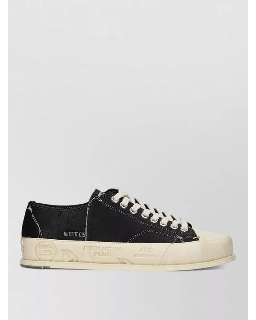 Premiata Multicolor Vincent 015 Leather Sneakers Round Toe for men