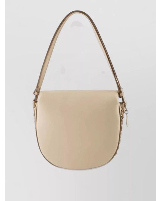 Stella McCartney Natural M Flap Puffy Alter Mat Vegan Bag