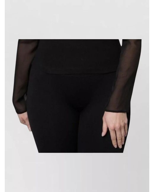 Dolce & Gabbana Black Silk Ribbed Long-Sleeve Sheer Cropped Jacket
